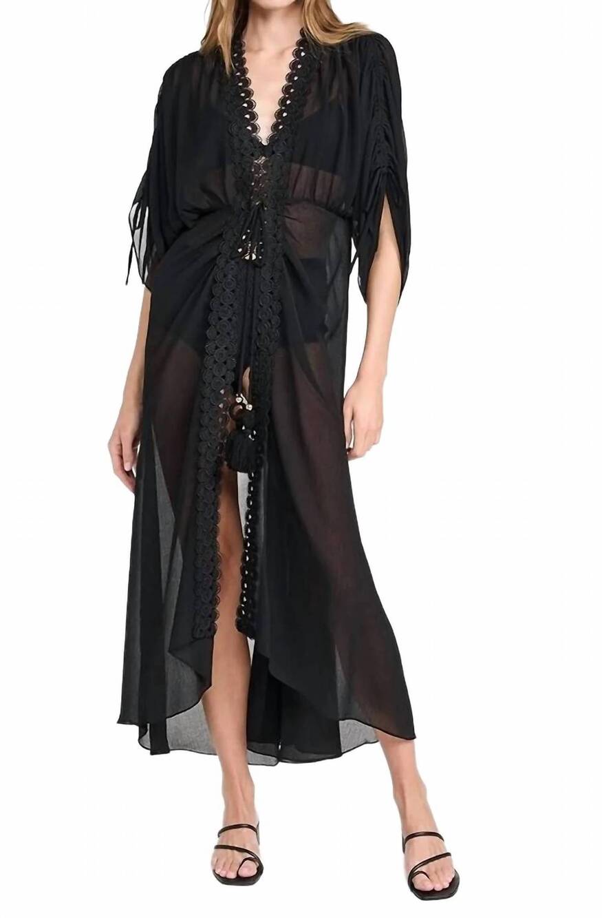 NEW RAMY BROOK pre-loved raylynn dress in black
